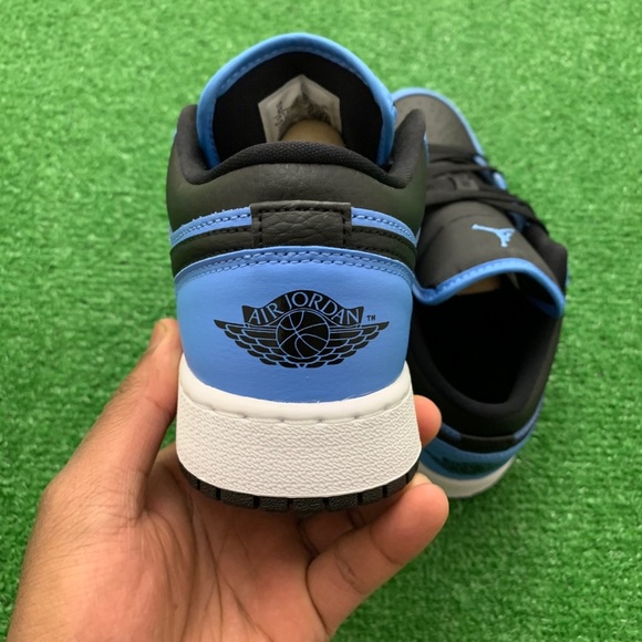 -Edm- 💠*NEW* Air Jordan 1 Low “University Blue” (GS) - Picture 7 of 11